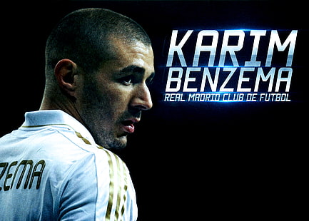 Carta da parati Karim Benzema, calcio, Real Madrid, Karim Benzema, Sfondo HD HD wallpaper