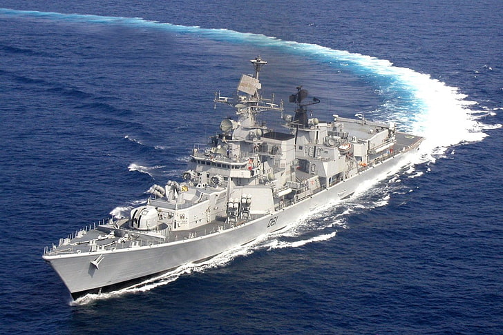 Delhi Class, Destroyer, Navire de guerre, Fond d'écran HD