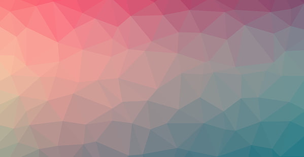 resumo, azul, gradiente, Linux, laranja, vermelho, gradiente suave, triângulo, violeta, HD papel de parede HD wallpaper