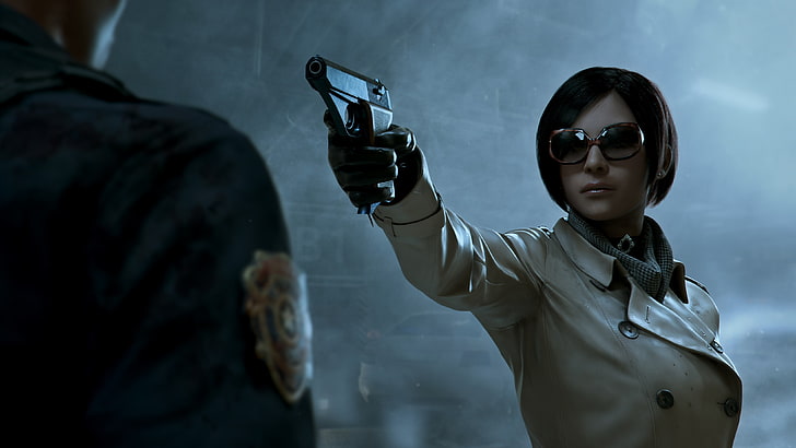 Resident Evil 2, videogame, Capcom, Leon S. Kennedy, ada wong, Sherry Birkin, HD papel de parede