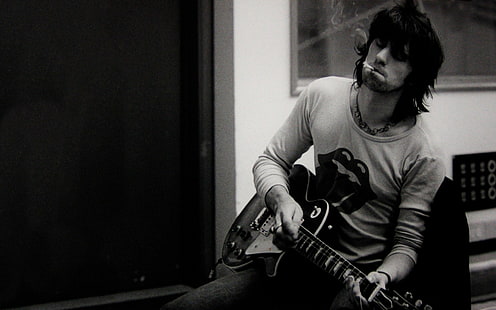 Zigaretten, Gitarre, Gitarren, Keith, Musiker, Richards, HD-Hintergrundbild HD wallpaper