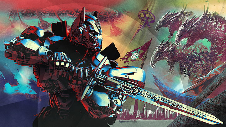 Optimus Prime, 4K, Poster, 5K, 2017 Filme, Transformers: The Last Knight, HD-Hintergrundbild
