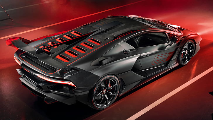 Lamborghini, Lamborghini SC18, Black Car, Car, Sport Car, Supercar, Fondo de pantalla HD