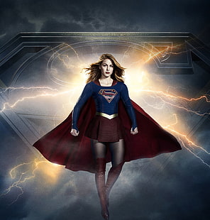 Melissa Benoist, Supergirl, 2017, HD tapet HD wallpaper