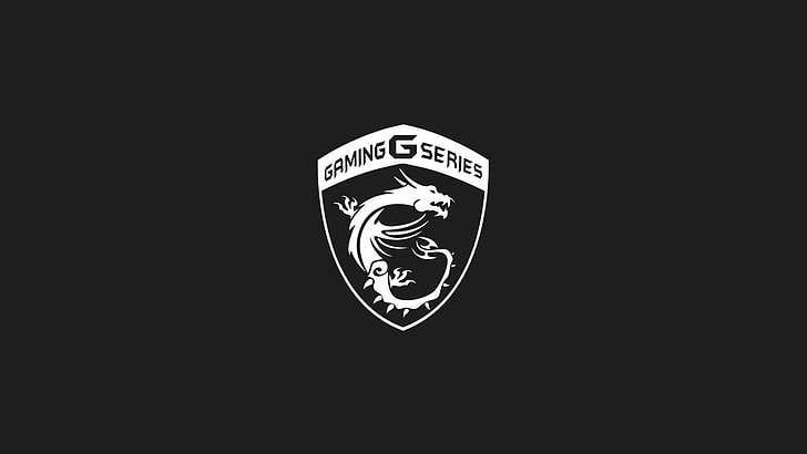 Logo Gaming G Series, MSI, sederhana, minimalis, Wallpaper HD
