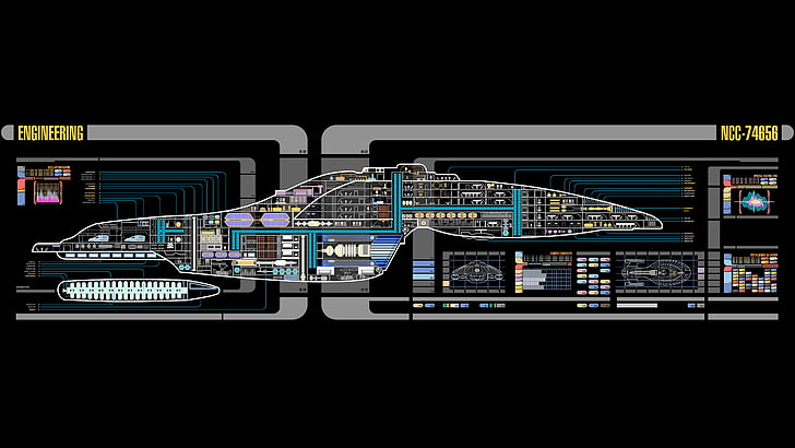 스타 트렉, USS 보이저, LCARS, HD 배경 화면