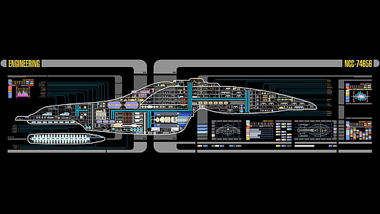 ستار تريك ، يو إس إس فوييجر ، LCARS، خلفية HD HD wallpaper