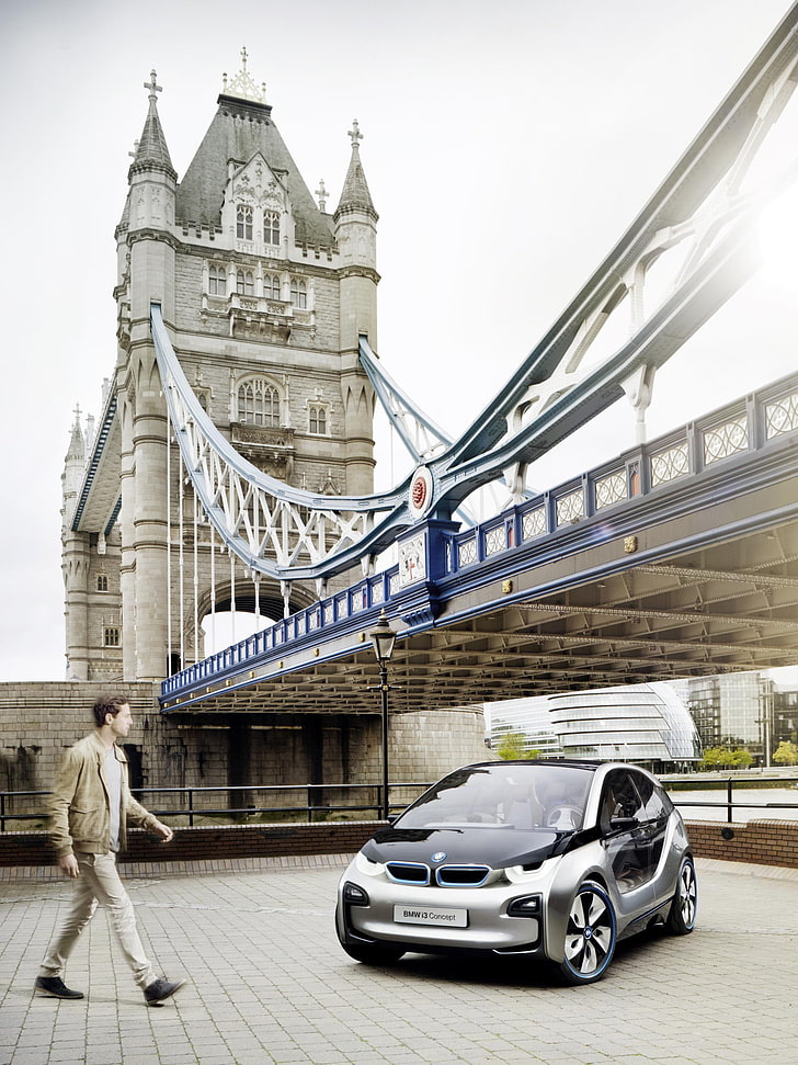 BMW i3 Concept, bmw i3 london 2012, car, HD wallpaper