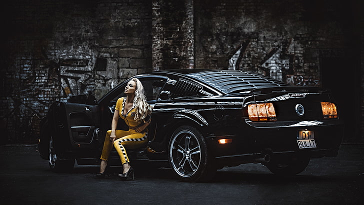 39++ Hot Blonde On Ford Mustang Wallpaper free download