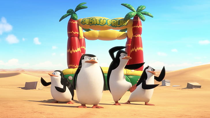 Pemotretan Film Penguins Of Madagascar, Wallpaper HD
