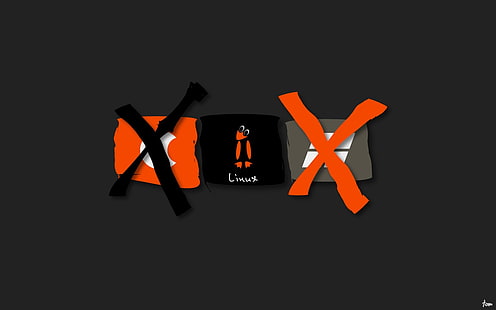 Logotipo de Linux, Linux, Fondo de pantalla HD HD wallpaper
