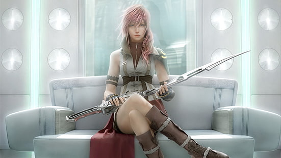 Final Fantasy karaktär tapet, Final Fantasy XIII, Claire Farron, Final Fantasy, HD tapet HD wallpaper