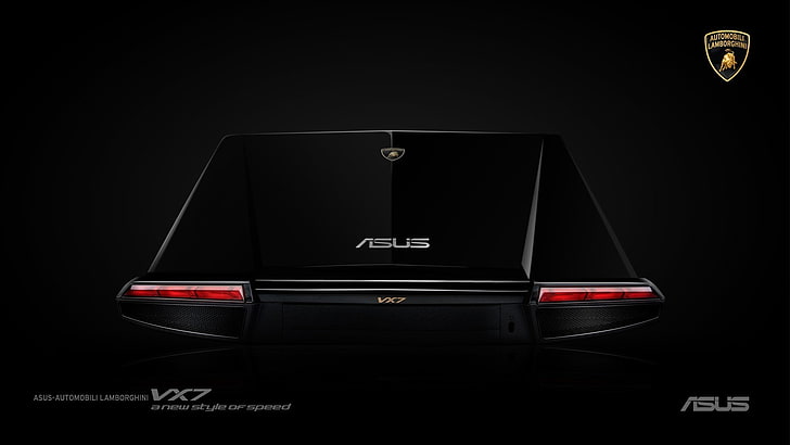 черный игровой ноутбук Asus, республика геймеров, ASUS, HD обои