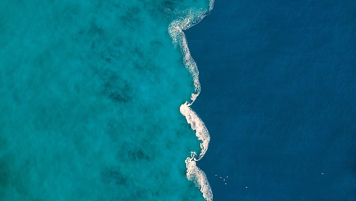 sea, water, salt water, wave, blue water, turquoise, mediterean sea, HD wallpaper