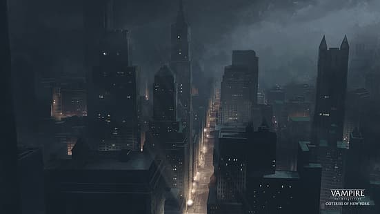 Vampire: The Masquerade, Coteries of New York, New York City, miasto, Tapety HD HD wallpaper