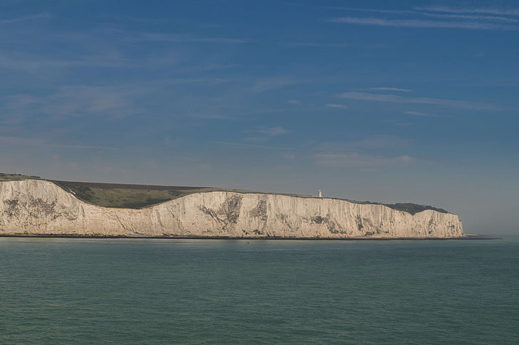 chalky, cliff, dover, england, great britain, landscape, HD wallpaper