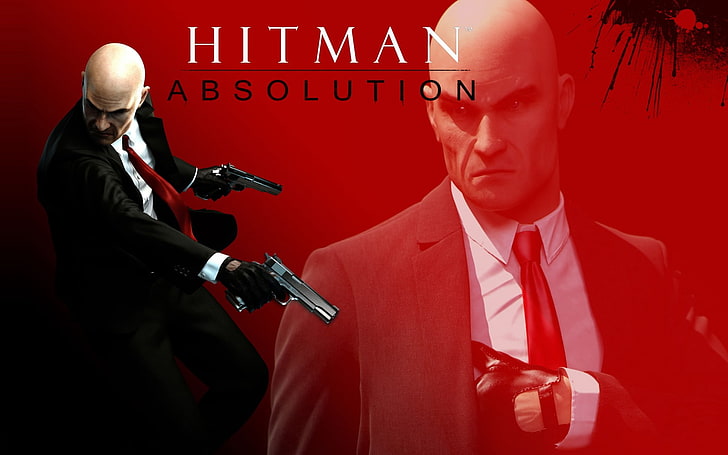 Hitman Absolution, Hitman Absolution wallpaper, Games, Hitman, red, game, background, HD wallpaper