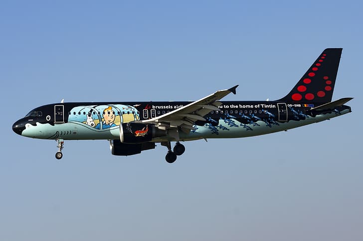 Airbus, Brussels Airlines, A320-200, HD papel de parede