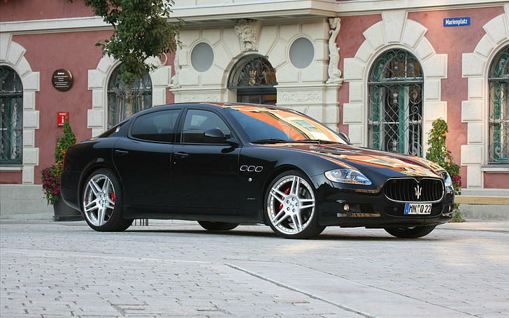 2011 Maserati Quattroporte, black sedan, cars, 1920x1200, maserati, maserati quattroporte, HD wallpaper