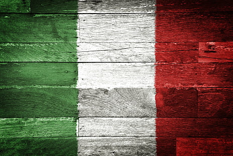 Знамена, знаме на Италия, цветове, текстура, HD тапет HD wallpaper