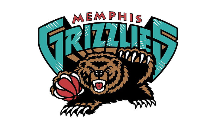 Bola Basket, Memphis Grizzlies, Emblem, NBA, Wallpaper HD