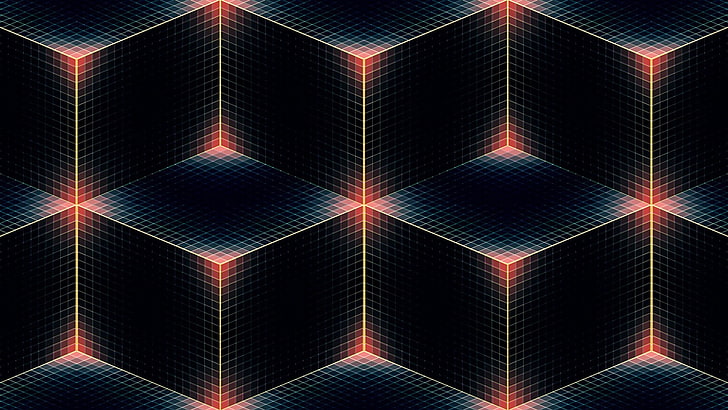 Andy Gilmore, kubus, abstrak, 3D, Wallpaper HD