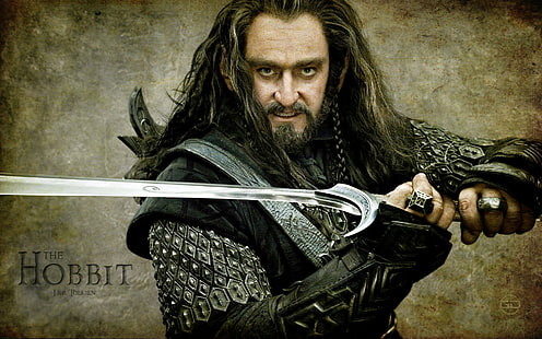 The Hobbit, movies, Thorin Oakenshield, dwarfs, HD wallpaper HD wallpaper