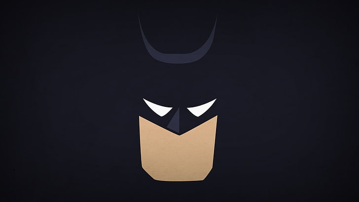 Marvel Batman illustration, minimalism, Batman, superhero, HD wallpaper