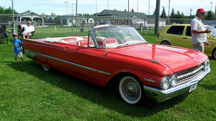 1961 Ford Galaxie Convertible, galaxie, ford, cabriolet, 1961, classique, voitures, Fond d'écran HD