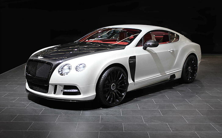 MANSORY Bentley Continental GT, white and black 3 door hatchback, mansory, bentley, continental, cars, other cars, HD wallpaper