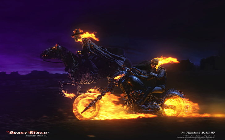 Ghost Rider 2007 Desktop Wallpaper  Moviemania