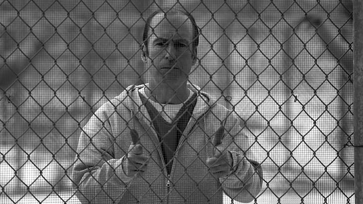 Saul Goodman, Better Call Saul, Jimmy McGill, penjara, tahanan, satu warna, gelap, Wallpaper HD