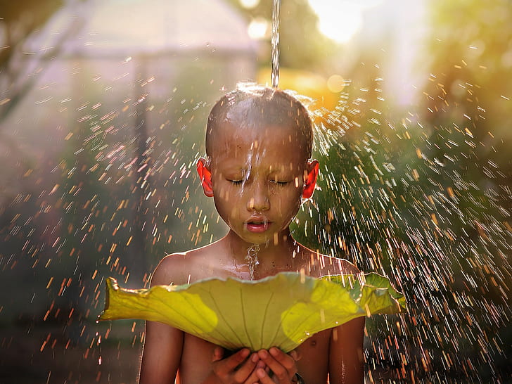 Water, light, children, sheet, child, boy, monk, HD wallpaper |  Wallpaperbetter