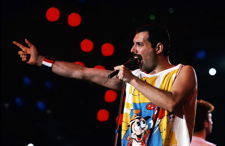 Freddie Mercury, chanteur, performance, Fond d'écran HD