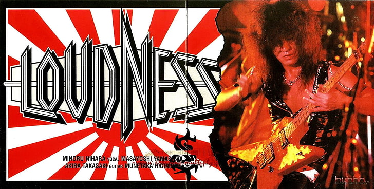 guitar, hairy, heavy, japanese, loudness, metal, poster, HD wallpaper