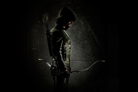 Зеленая стрела, Зеленая стрела, стрела, комиксы DC, Оливер Куин, Стивен Амелл, HD обои HD wallpaper