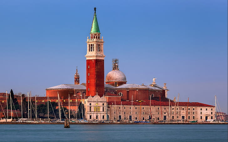 San Giorgio Maggiore Church In The Morning, Venice, Italy, HD wallpaper