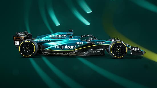 Формула 1, Астон Мартин, Aston martin f1, гоночные автомобили, British Racing Green, HD обои HD wallpaper