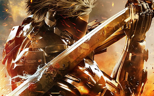 Metal Gear Rising: Revengeance 2013, personaggio fantasy finale, giochi, metal gear, 2013, Sfondo HD HD wallpaper