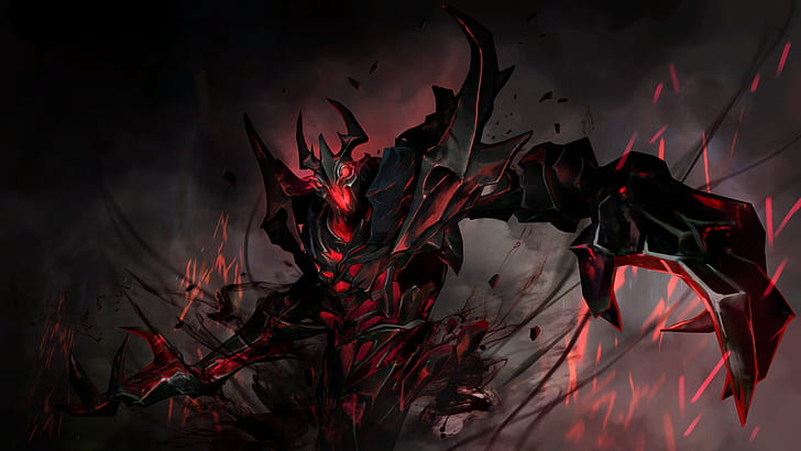 shadow fiend, Valve Corporation, Valve, bohater, Dota 2, Dota, Nevermore, Defense of the ancient, gry wideo, Tapety HD
