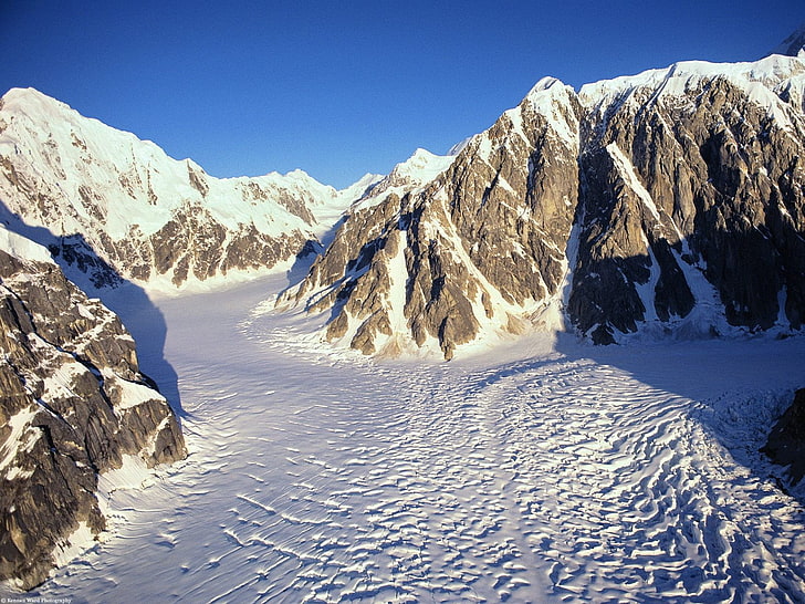 Natur, Schnee, Berge, schneebedeckte Spitze, HD-Hintergrundbild