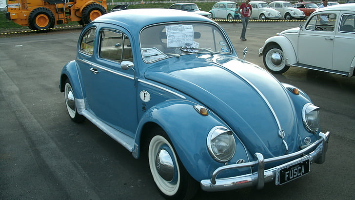 1962, beetle, brazilian, bug, classic, fusca, retro, volkswagen, HD wallpaper
