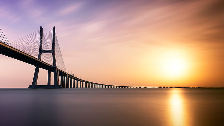 Brücken, Vasco da Gama-Brücke, Brücke, HD-Hintergrundbild