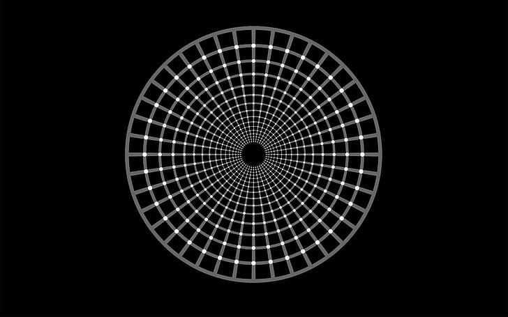 vortex, optical illusion, simple background, HD wallpaper