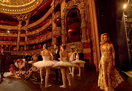 teatro, ballet, Natalia Vodianova, bailarina, Fondo de pantalla HD HD wallpaper