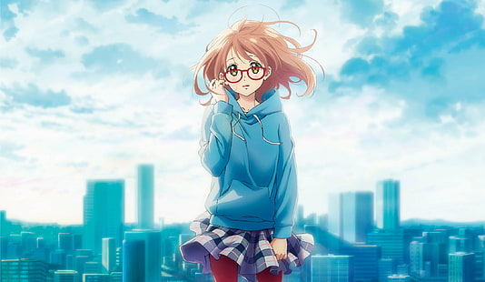 Kyoukai no Kanata, gadis anime, Kuriyama Mirai, Wallpaper HD HD wallpaper