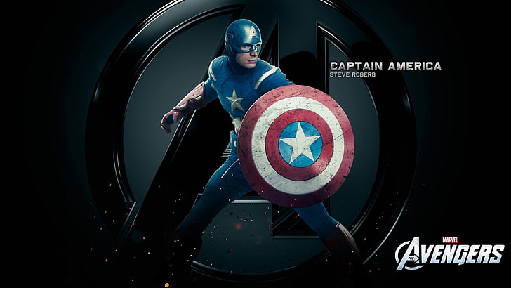 Marvel Avengers Captain America, The Avengers, Captain America, Chris Evans, Marvel Cinematic Universe, HD tapet
