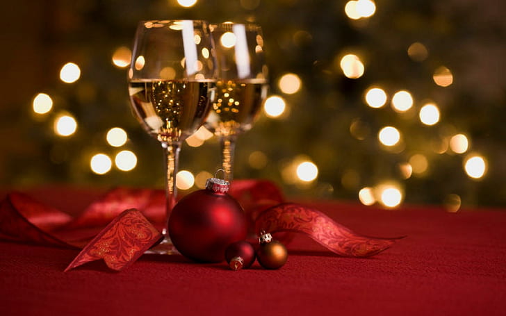 *** New Year's Toast ***, holidays, year, wine, toast, christmas, 3d and abstract, HD wallpaper