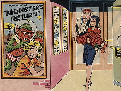 Quadrinhos, Livro de Piadas de Archie, Archie Andrews, Betty Cooper, Jughead Jones, Veronica Lodge, HD papel de parede HD wallpaper
