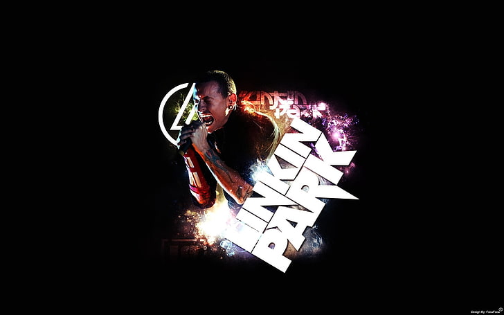 Linkin Park logo, linkin park, name, soloist, graphics, singing, HD wallpaper